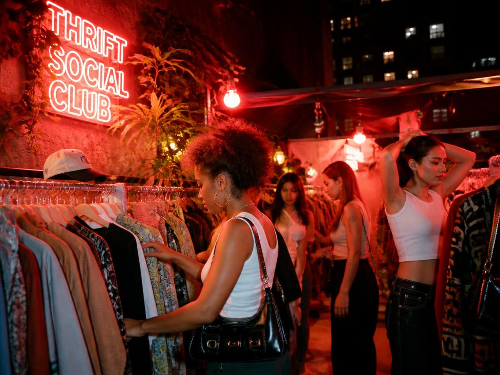 Styling crew for a night market